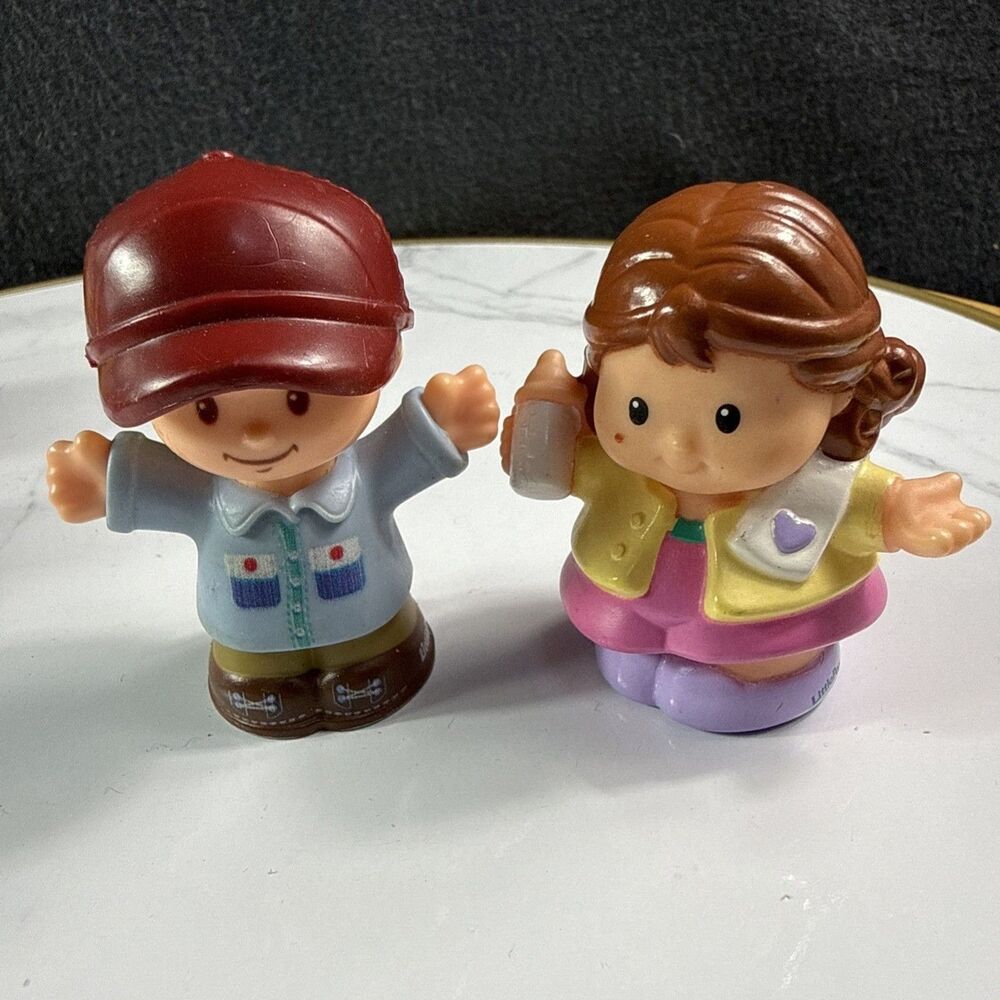 Fisher Price Little People Toy People Farmer Tractor Driver Mom Replacements Set